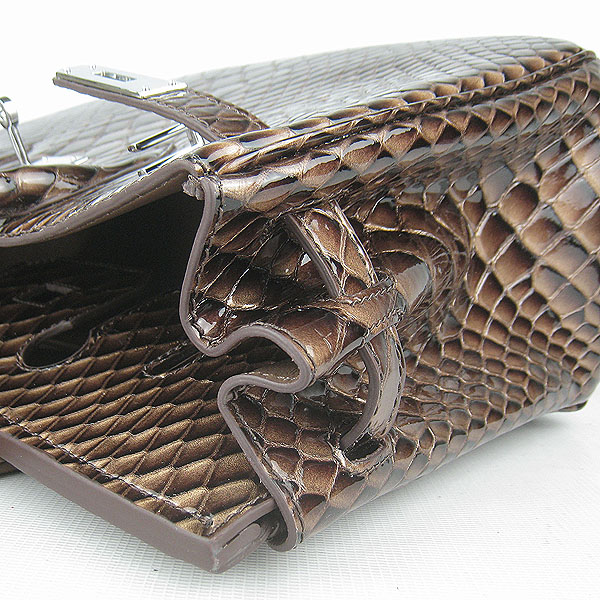Replica Hermes Birkin 30CM Fish Veins Leather Bag Dark Coffee 6088 On Sale